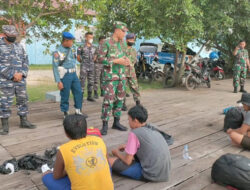 TNI AL Dumai Gagalkan Penyelundupan 7 Orang TKI Ilegal