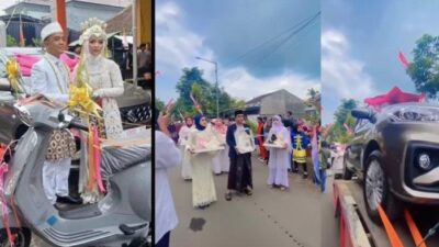 Pernikahan Viral di Jember, Mahar Pengantin Cukup Mewah