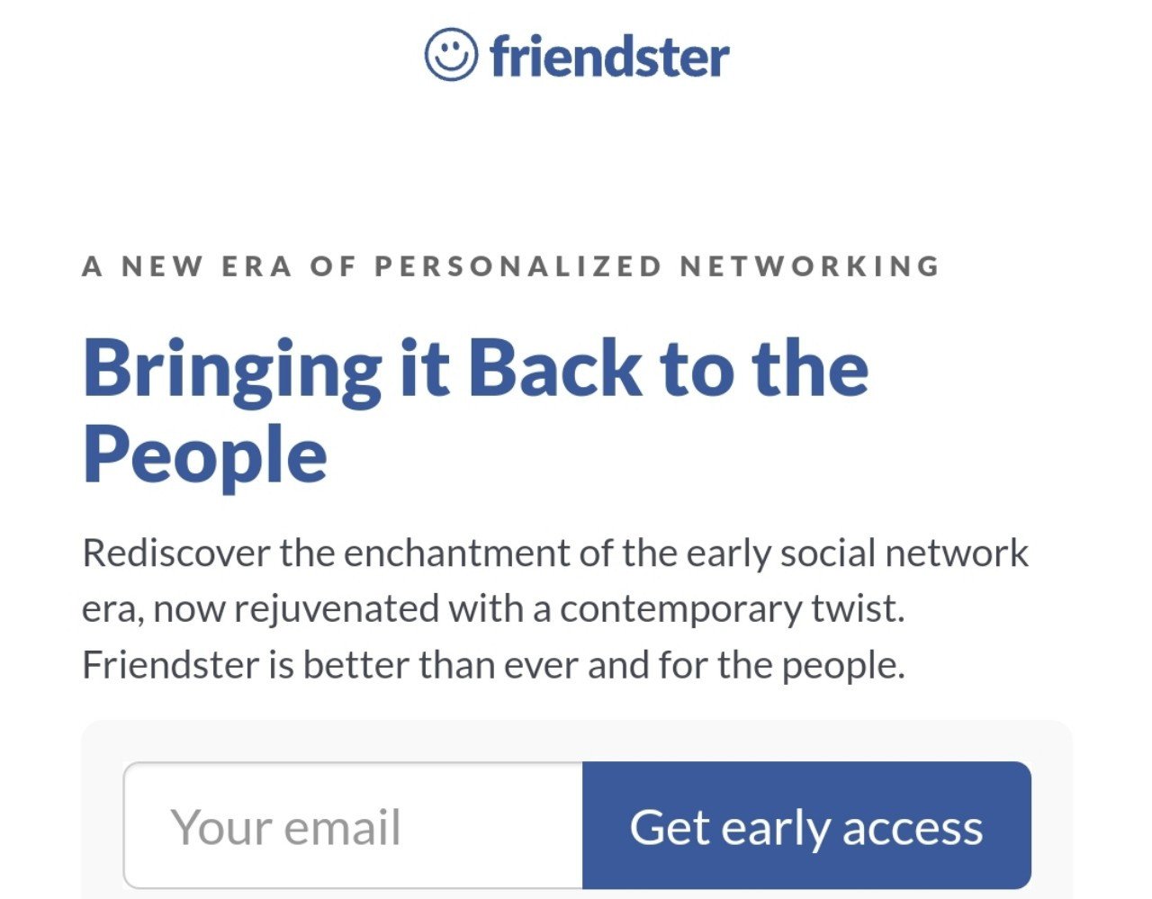 Friendster Is Back